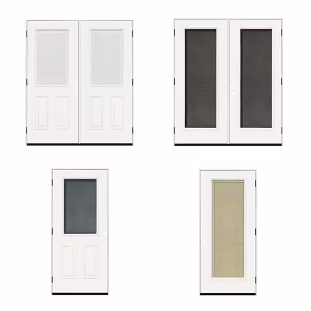 Steves & Sons Reliant Micro Blind Collection Fiberglass Door