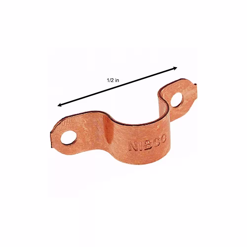 Everbilt 1/2 in. Copper Tube Strap (5-Pack)