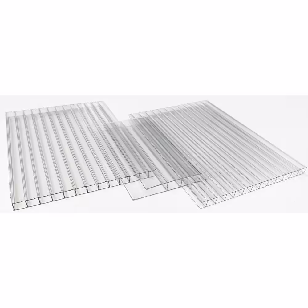 None Thermoclear 2 in. x 96 in. x 5/8 in. (16mm) Polycarbonate Multi-Wall H-Channel