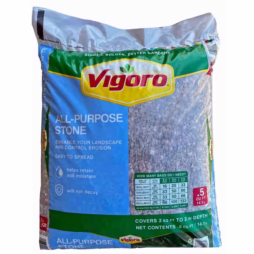 Vigoro 0.5 cu. ft. Bagged All-Purpose Decorative Landscape Rock