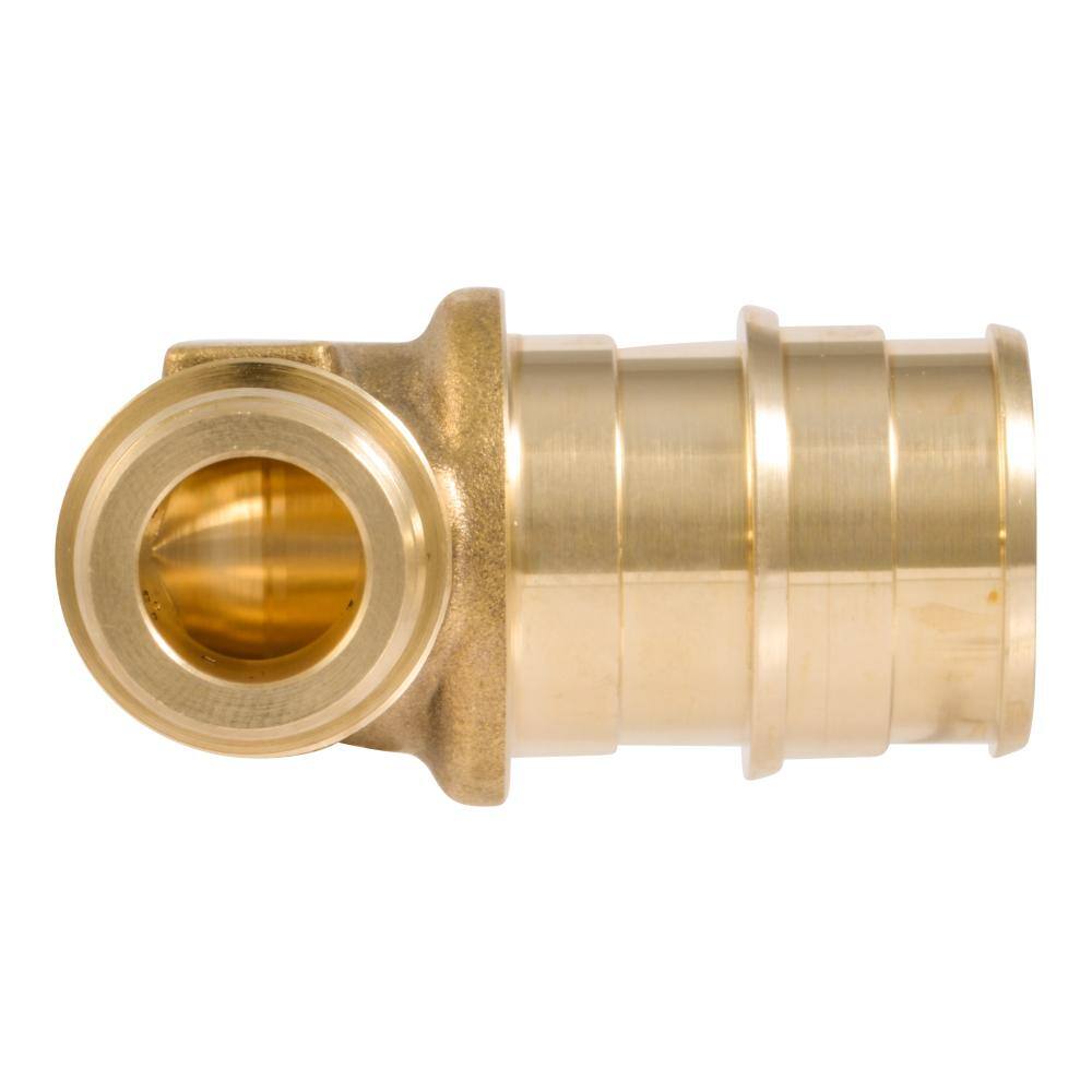 SharkBite 1/2 in. PEX-A x 3/4 in. PEX-A Brass Expansion Reducing 90-Degree Elbow Fitting
