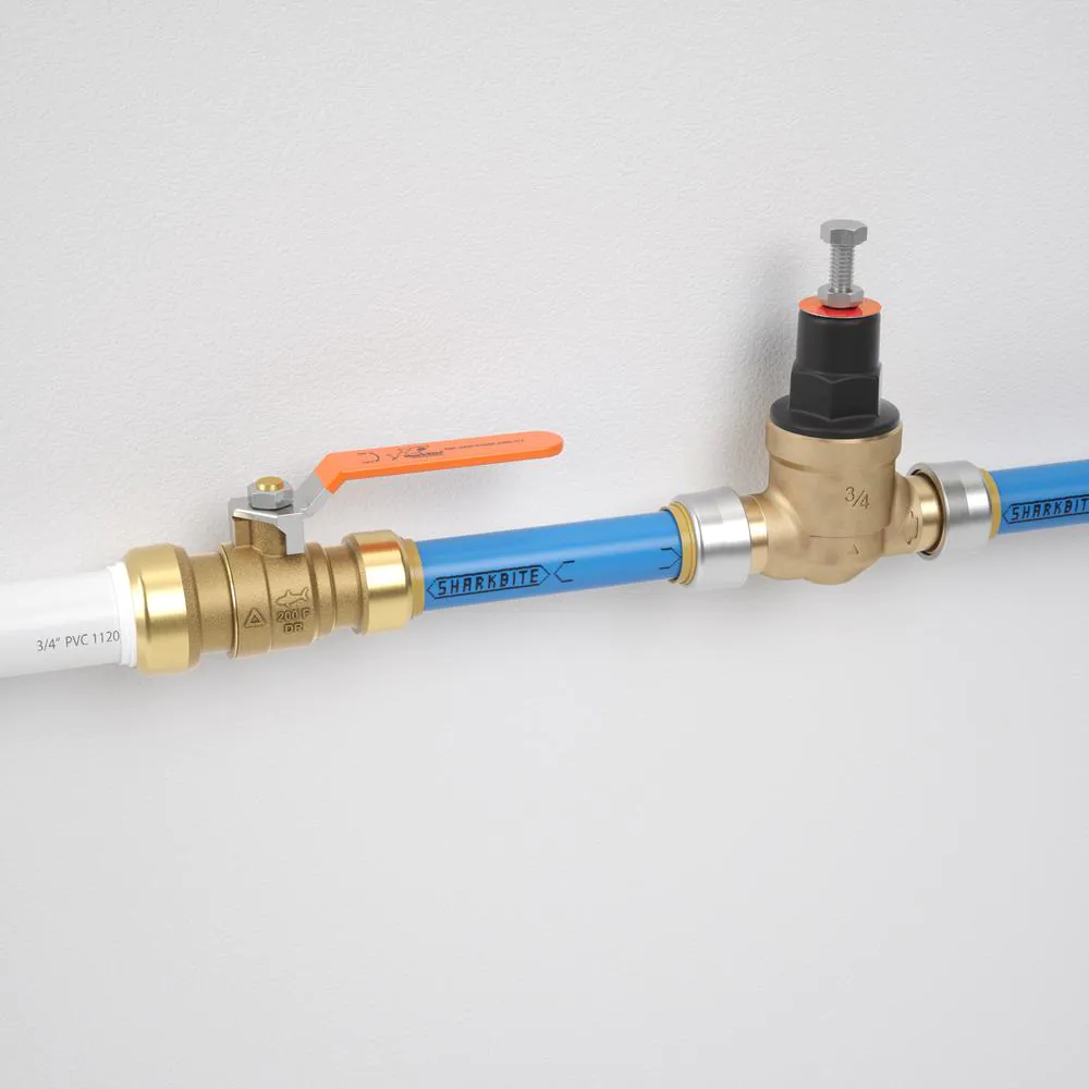 SharkBite 3/4 in. Push-to-Connect PVC IPS x 3/4 in. CTS Brass Ball Valve