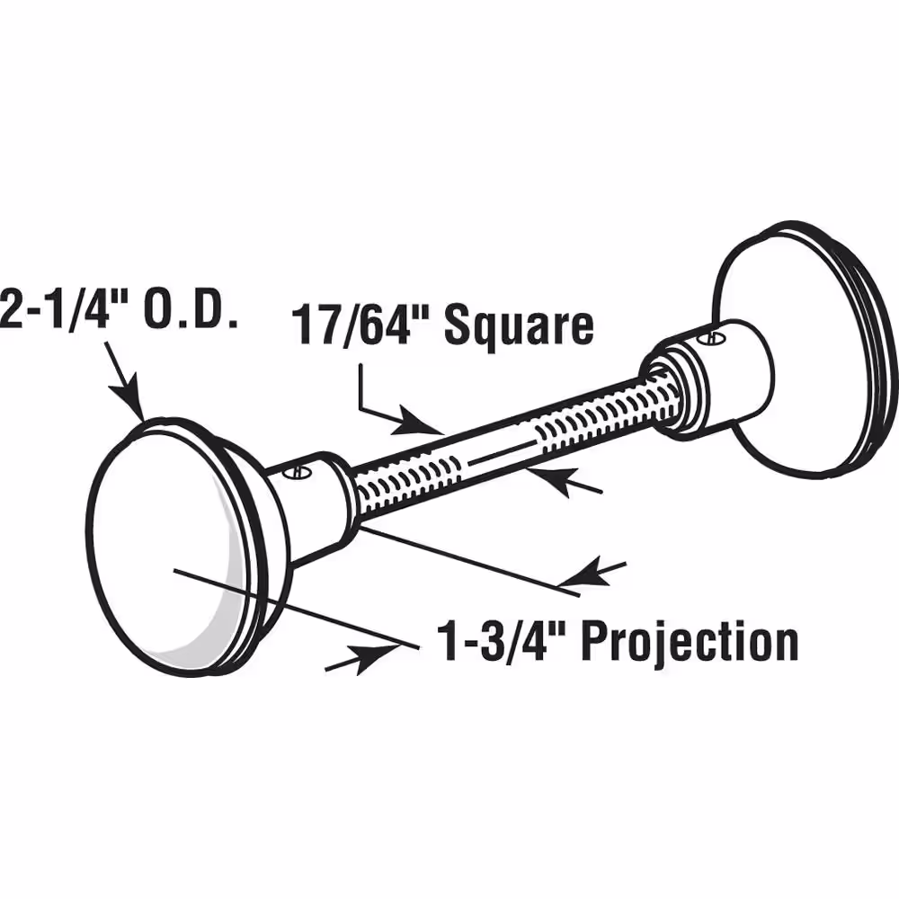 Prime-Line Vintage Style Door Knobs w/Satin Nickel Finish, 2-1/4 in. Outside Diameter, Steel