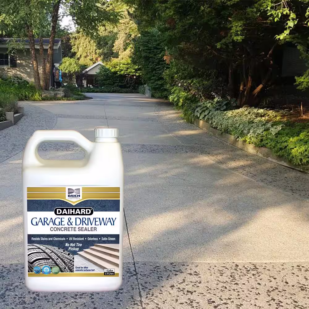DAICH DaiHard 5 gal. Semi-Gloss Clear Coat Sealer Hot Tire Chemical Resistant and Water Repellent