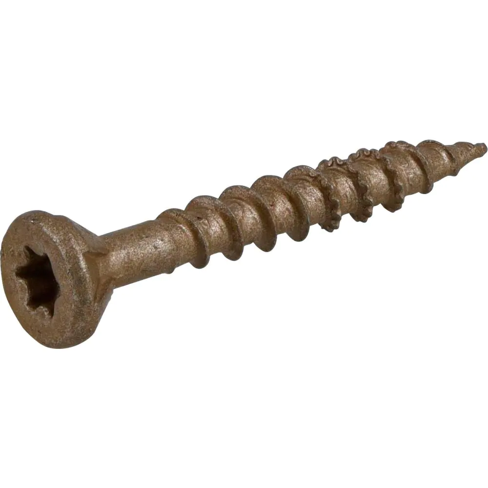 Everbilt #8 x 1-1/4 in. Star Drive Flat Head Exterior Wood Screws 5 lbs.-Box (1215-Piece)