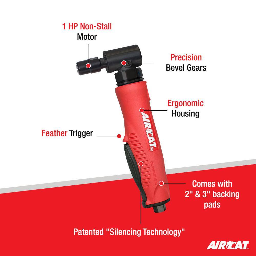 AIRCAT Composite 1 HP 1/4 in. Right Angle Die Grinder Combo