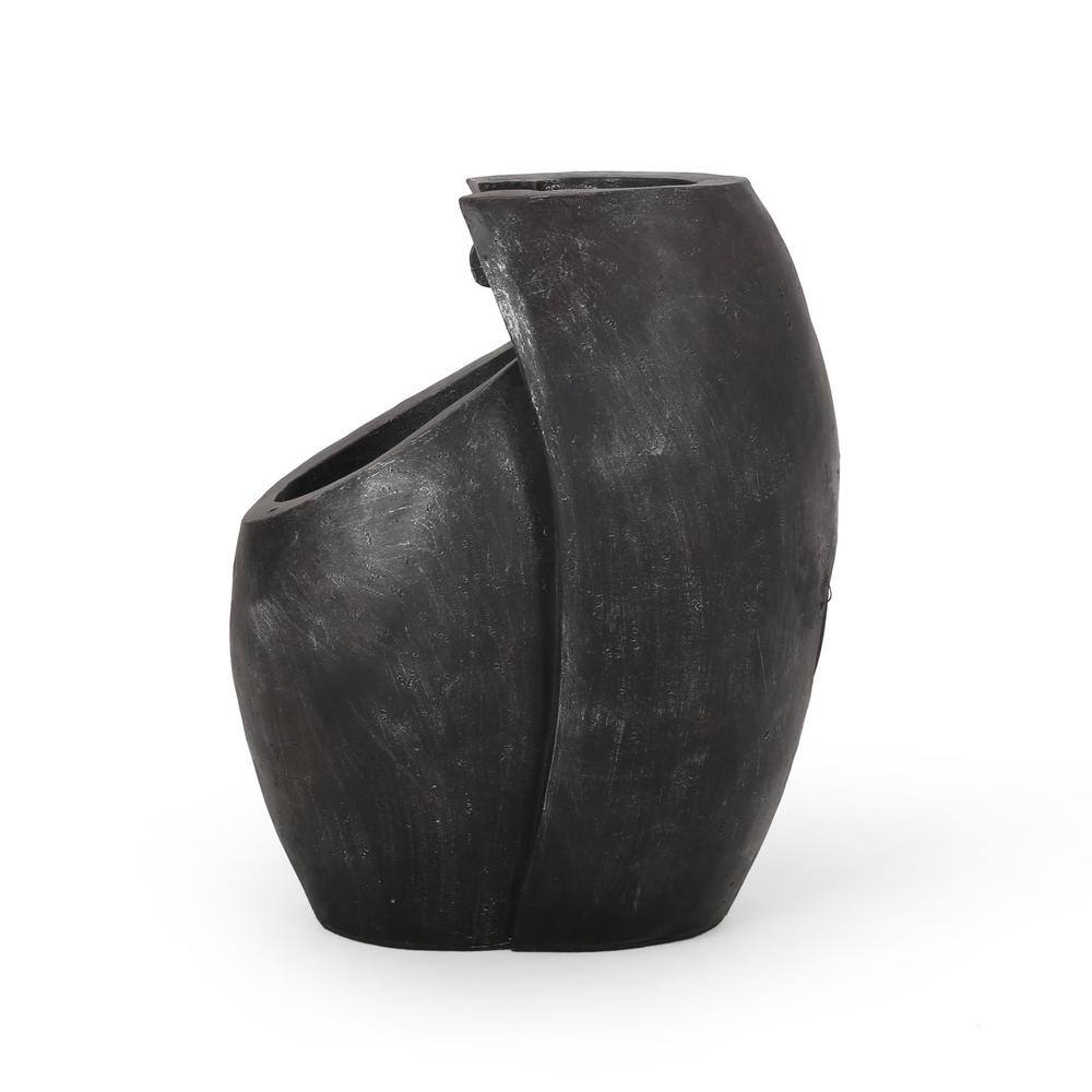 Noble House Zen 2-Tier Multi-Grey Resin Cascade Fountain