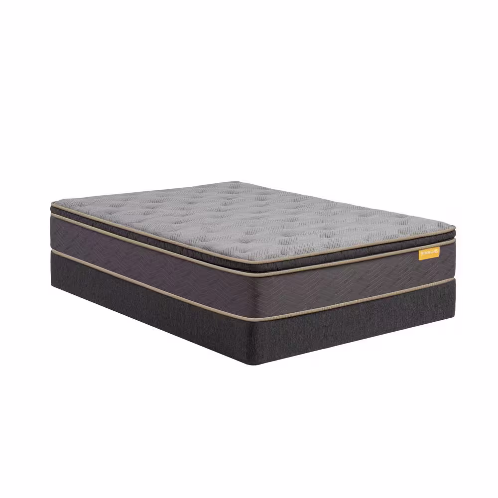 Simmons DeepSleep Queen Medium Pillow Top 12 in. Mattress Set with 9 in. Box Spring