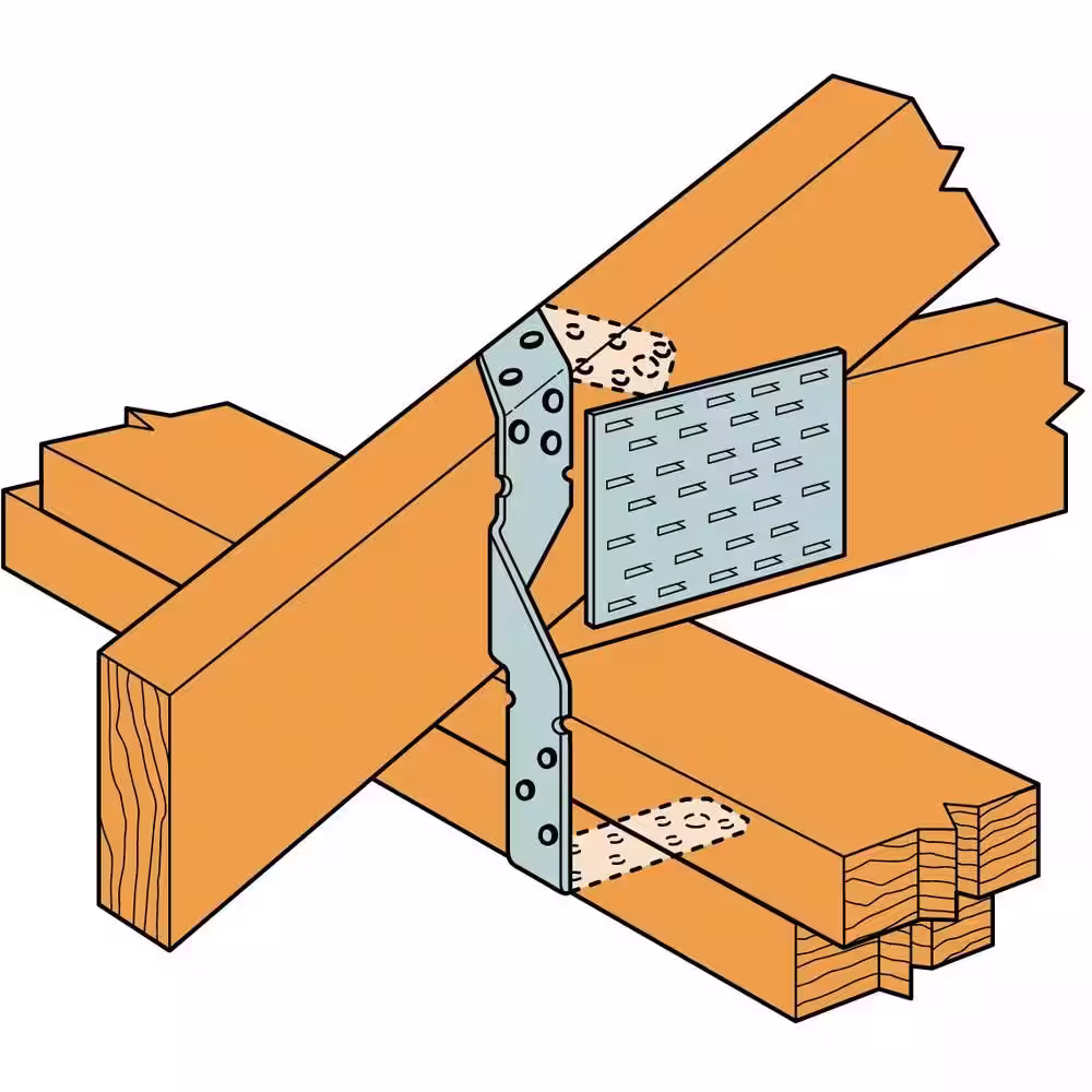 Simpson Strong-Tie MTS 16 in. 16-Gauge ZMAX Galvanized Medium Twist Strap