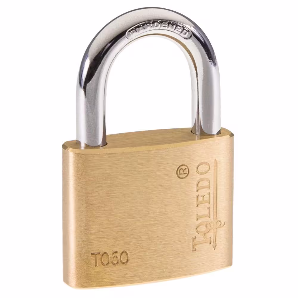 TOLEDO Brass Keyed Padlock (3-Pack)