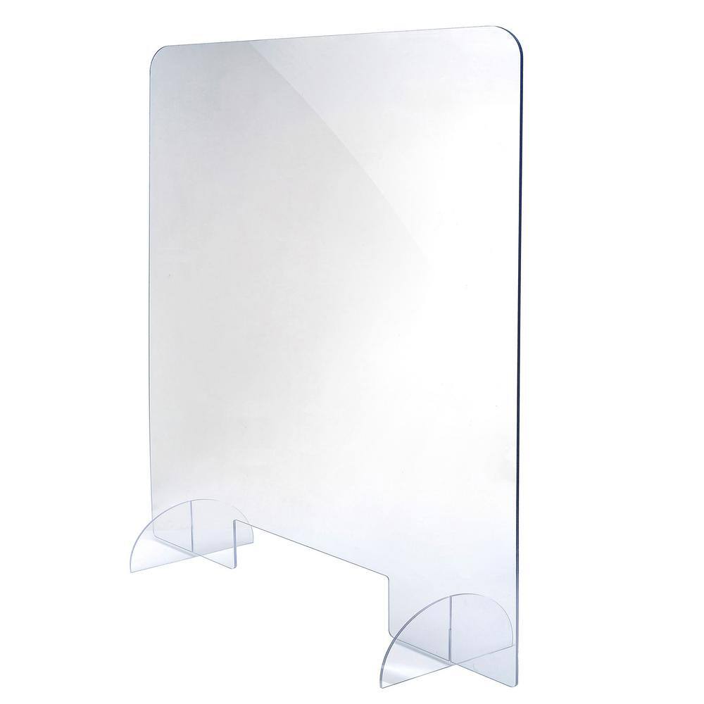 Alpine Industries 36 in. x 40 in. x 0.18 in. Clear Acrylic Sheet Table Top Protective Sneeze Guard (3-Pack)