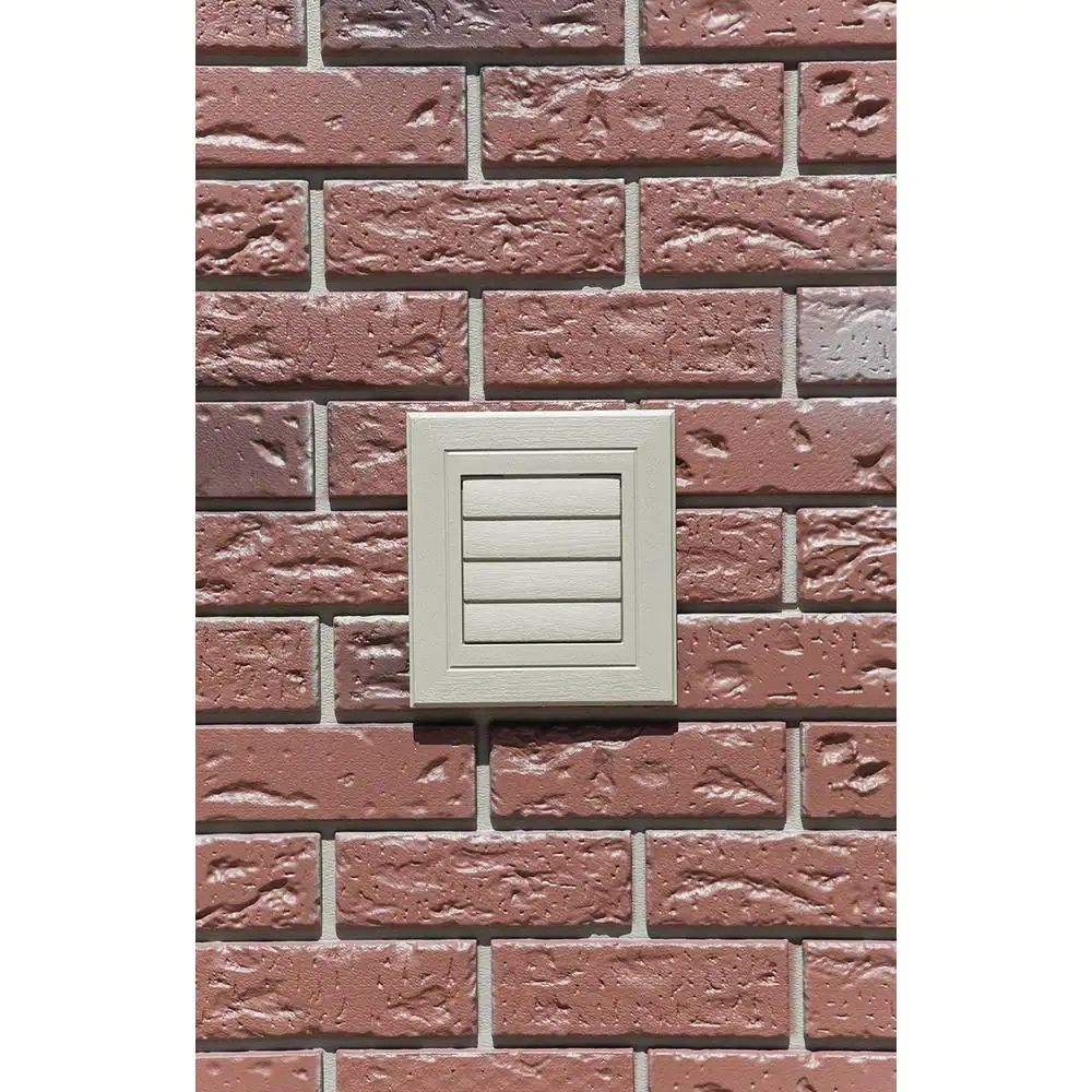 Novik 7.63 in. x 8.44 in. White Polypropylene Dryer Vent Mounting Block
