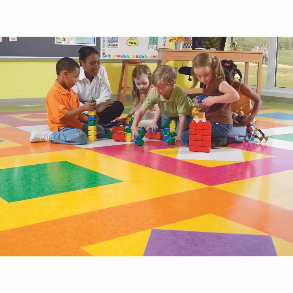 Armstrong Flooring Imperial Texture VCT 12 in. x 12 in. Lemon Lick Standard Excelon Commercial Vinyl Tile (45 sq. ft. / case)