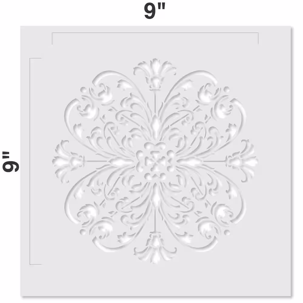 Designer Stencils Turn of the Century Medallion Stencil and Free Bonus Stencil