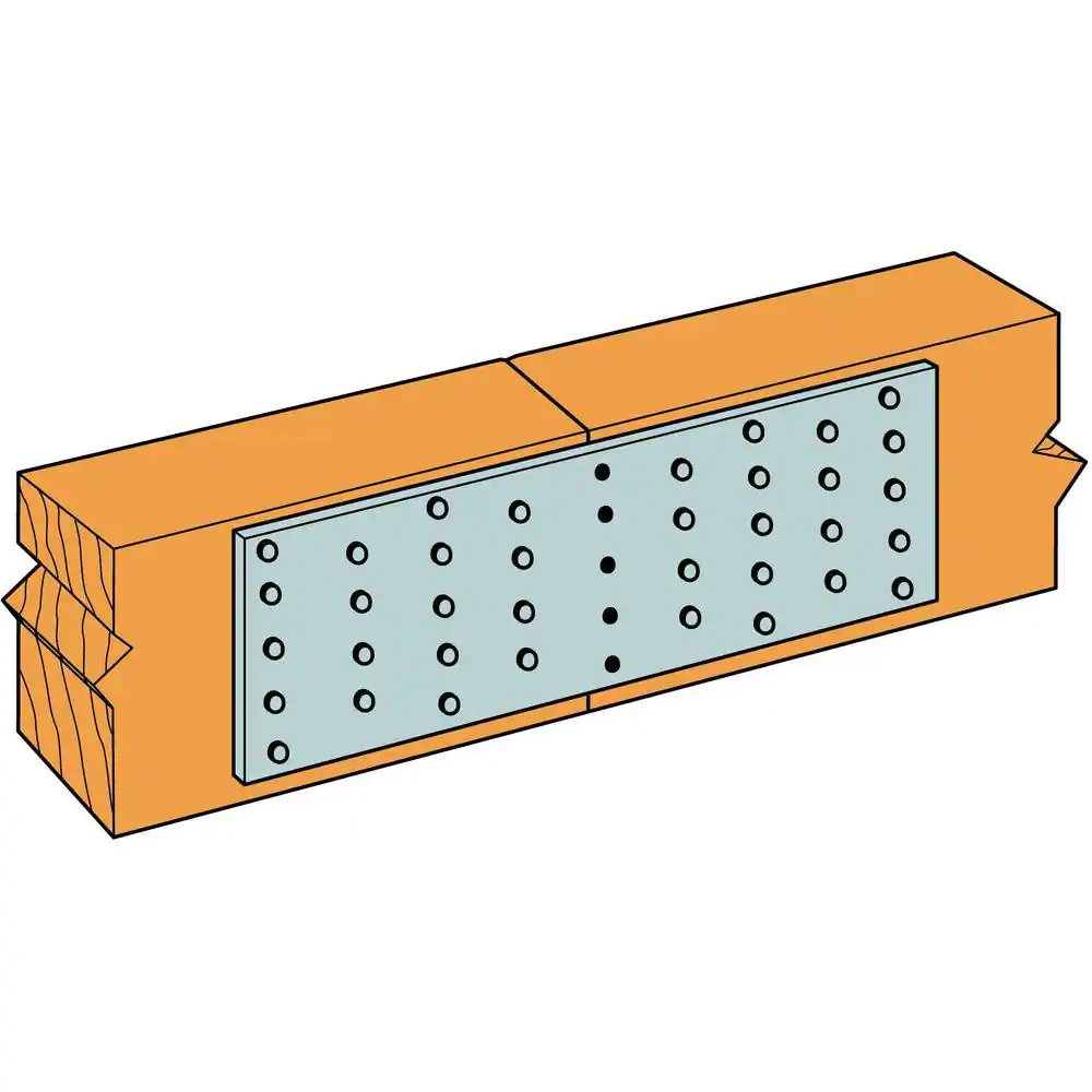 Simpson Strong-Tie TPÂ 3-1/8 in. x 9 in. 20-Gauge Galvanized Tie Plate