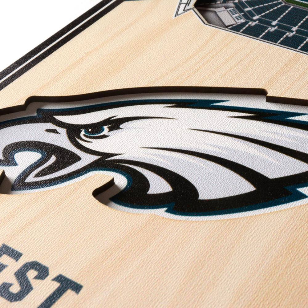 YouTheFan NFL Philadelphia Eagles 6 in. x 19 in. 3D Stadium Banner-Lincoln Financial Field