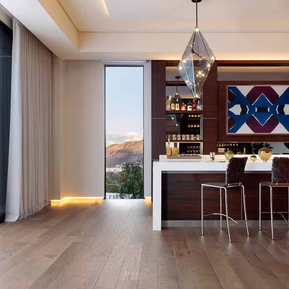 Malibu Wide Plank Capistrano Hickory 1/2 in. T x 6.5 in. W Water Resistant Wire Brushed Engineered Hardwood Flooring (1465.2 sqft/pallet)
