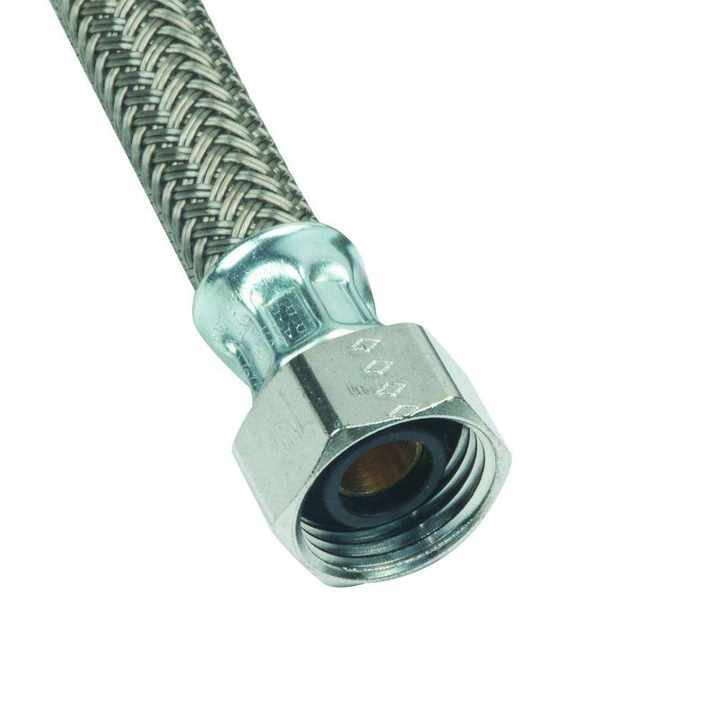 BrassCraft 1/2 in. FIP x 1/2 in. FIP x 60 in. Braided Polymer Dishwasher Supply Line