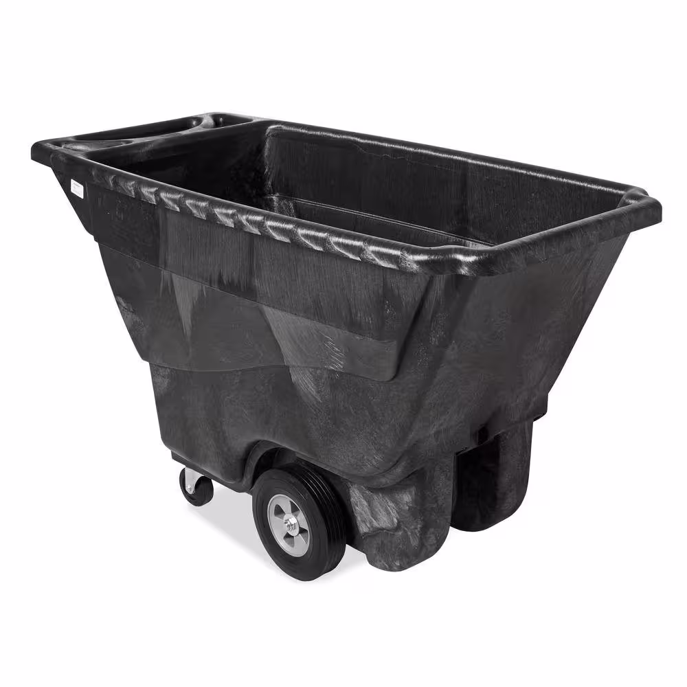 Rubbermaid Commercial Products 850 lb. Capacity Black Structural Foam Tilt Truck