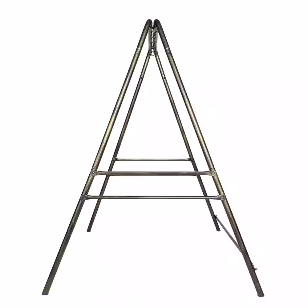 None 4 ft. L x 4.5 ft. D x 5.9 ft. H Metal Hammock Stand, Swing Chair Stand in Color Antique Bronze