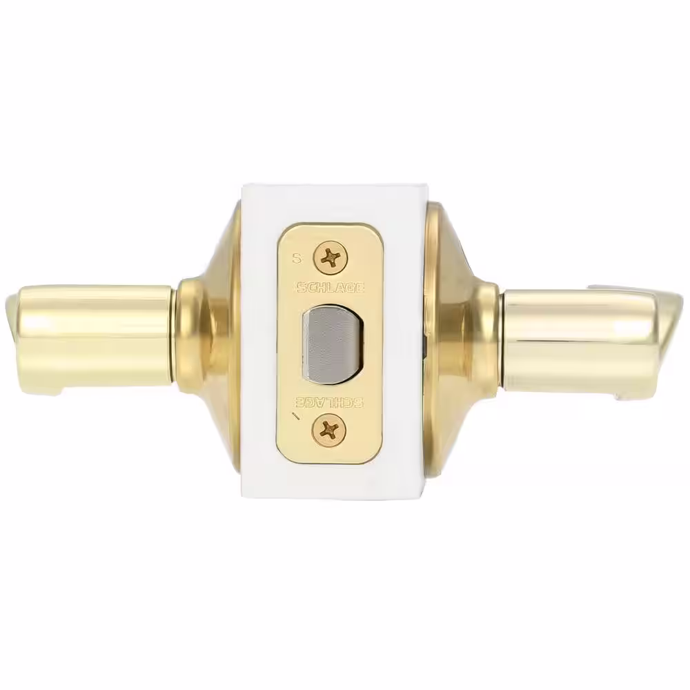 Schlage Accent Bright Brass Hall/Closet Door handle