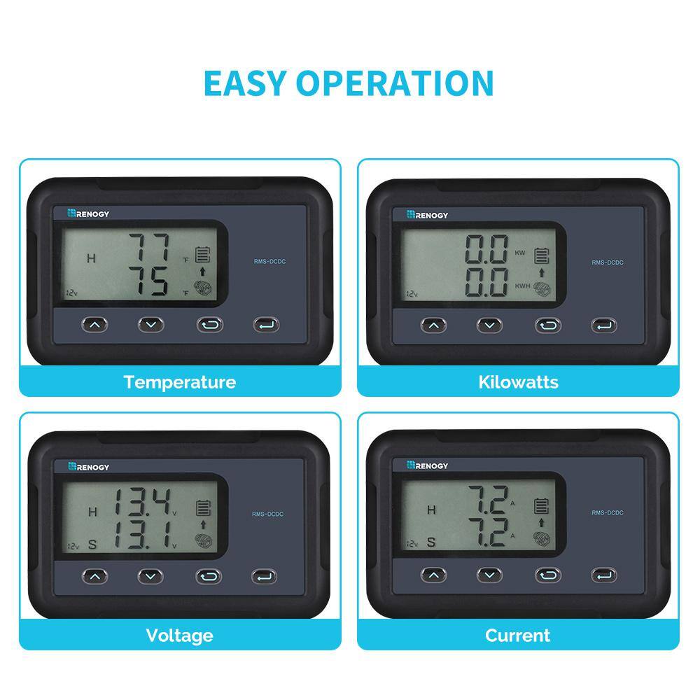 Renogy Monitoring Screen for DC-DC MPPT Battery Charger
