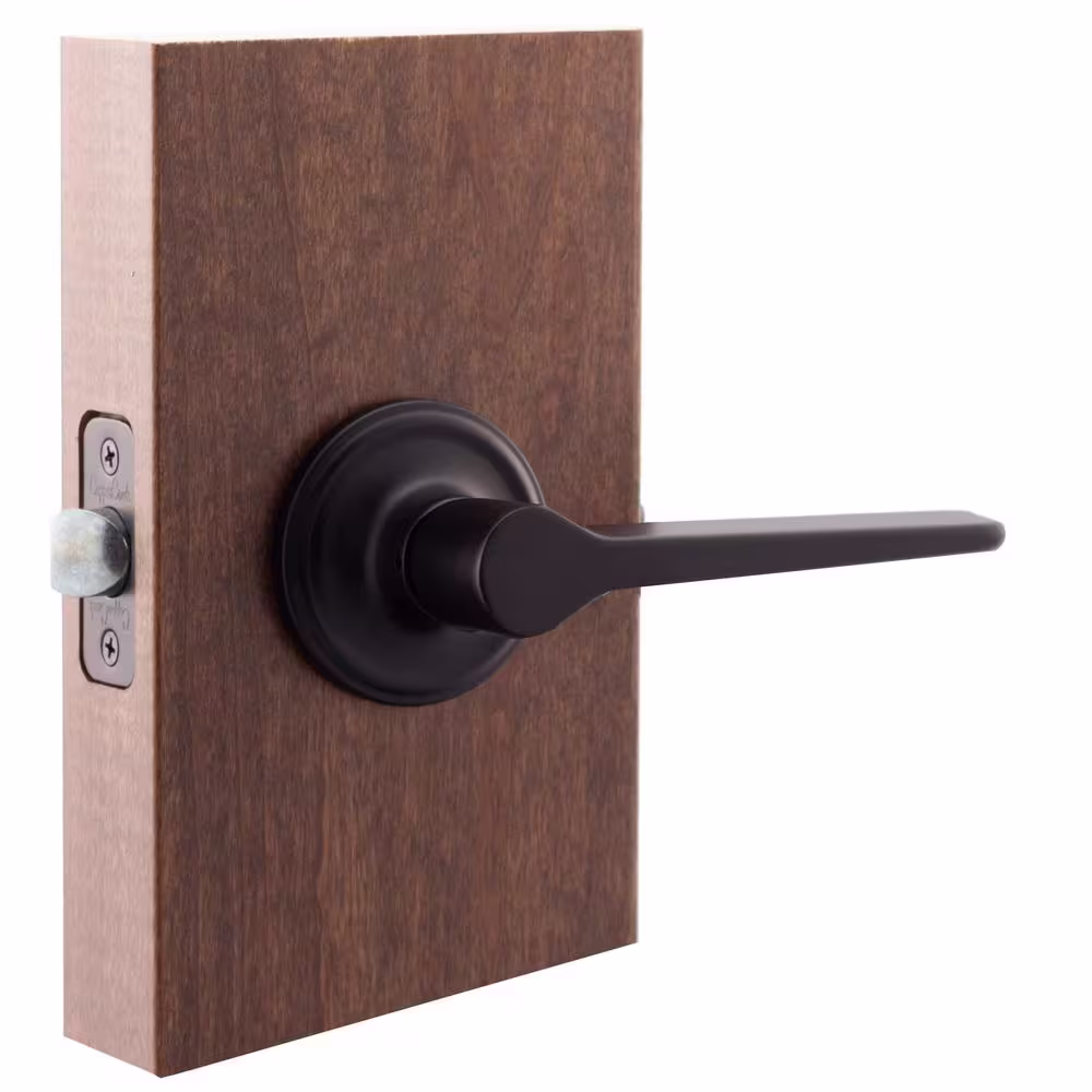 Copper Creek Contemporary Zane Black Hall/Closet Door Lever