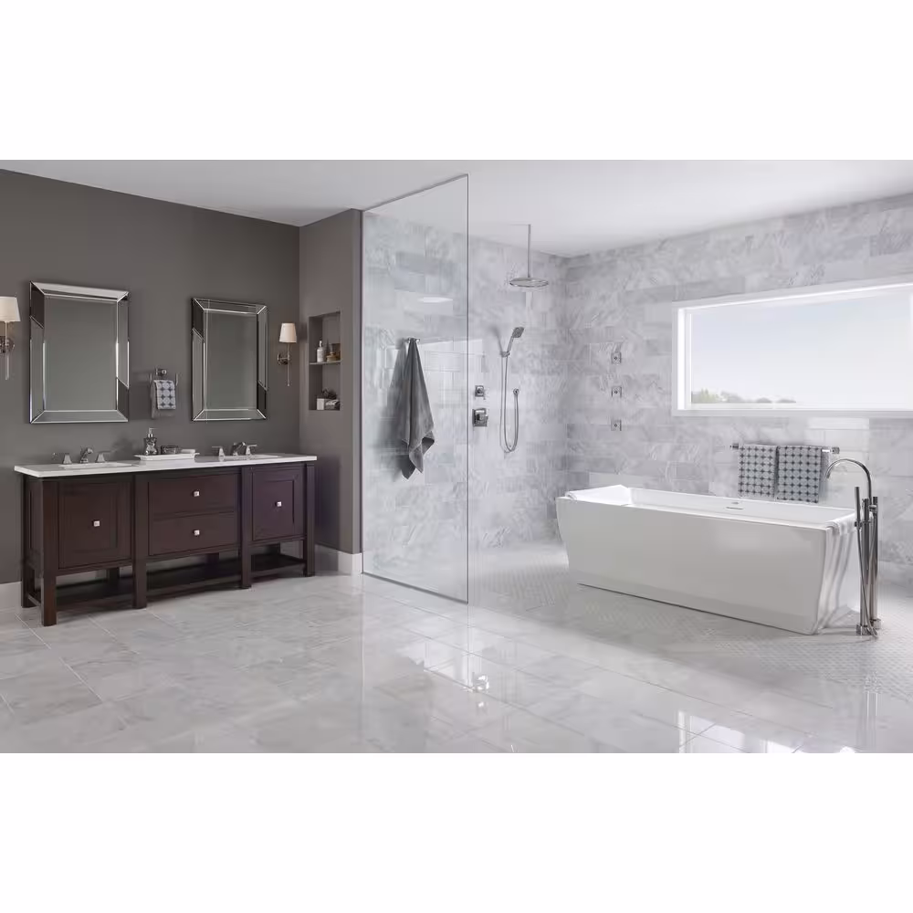 MSI Arabescato Carrara 4 in. x 12 in. Honed Marble Floor and Wall Tile (5 sq. ft./Case)