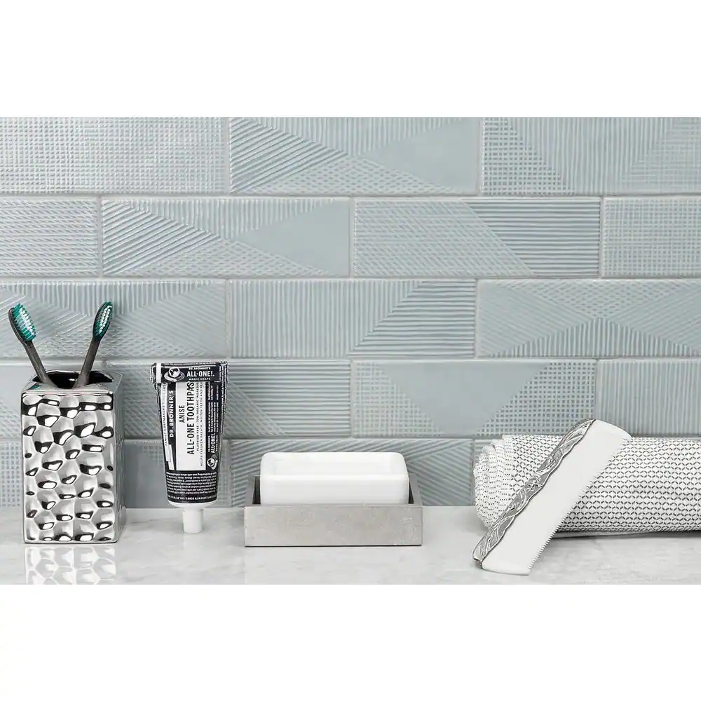Ivy Hill Tile Ace Blue 2 in. x 8 in. x 9 mm Polished Ceramic Subway Wall Tile (38 pieces / 5.38 sq. ft. / case)