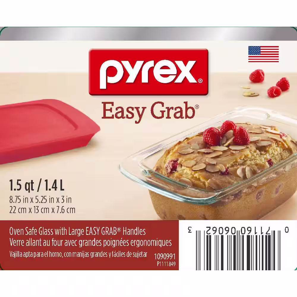Pyrex Easy Grab 1.5 qt. Rectangle Glass Baker