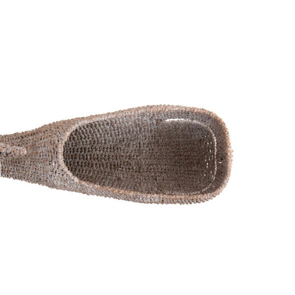 Storied Home Whale Shaped Woven Bankuan Rope Box with Lid in Grey