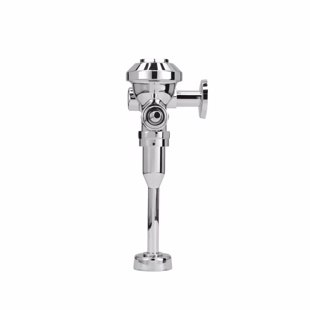 Zurn Aquaflush Exposed Manual Diaphragm Flush Valve with 3.5 GPF, Sweat Solder Kit, and Cast Wall Flange in Chrome