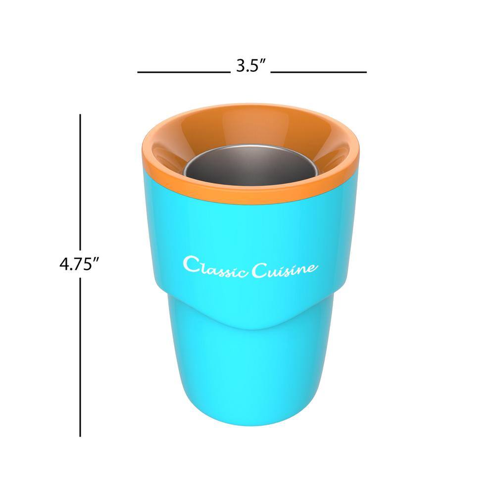 Classic Cuisine 6 oz. Blue Slushy and Shake Maker Cup
