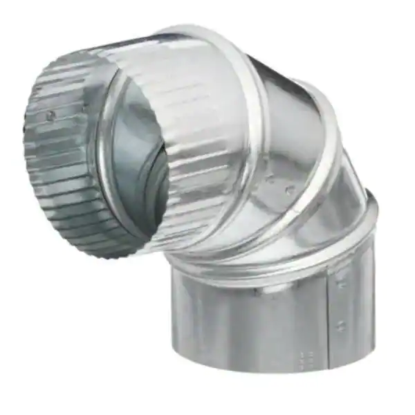 Master Flow 4 in. 90 Deg. Round Adjustable Elbow