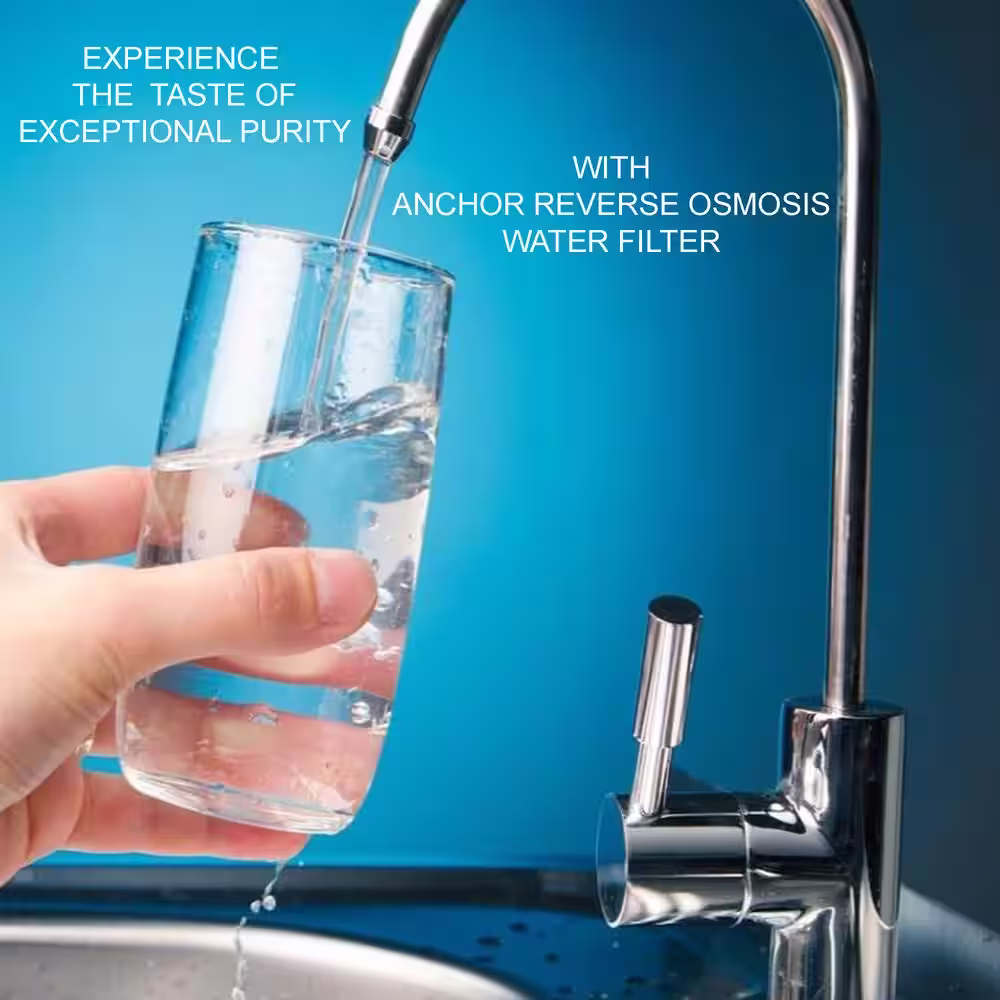 ANCHOR WATER FILTERS Elite Series 5-Stage Reverse Osmosis Water Purification System - Under Sink Water Filter - 75 GPD