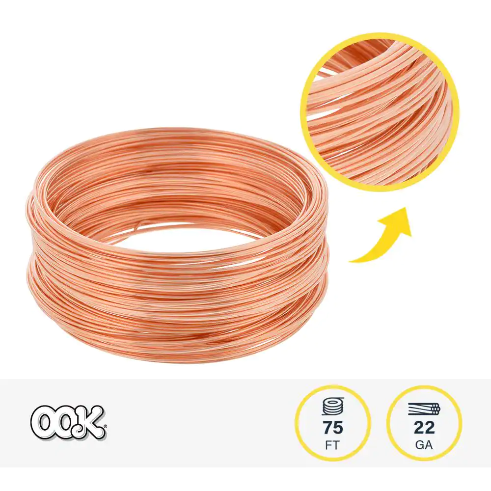 OOK 75 ft. 5 lb. 22-Gauge Copper Hobby Wire