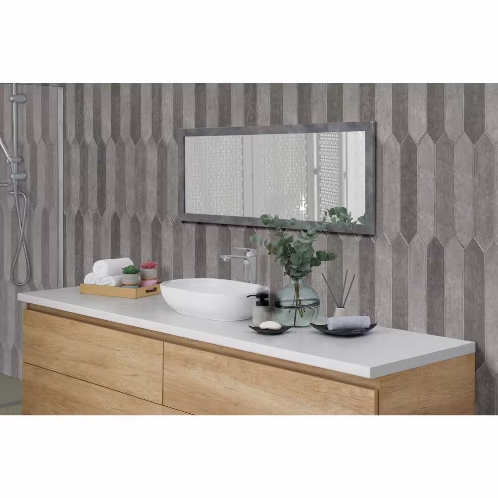 MSI Lakeview Storm Picket 2.5 in. x 13 in. Glossy Ceramic Wall Tile (12.21 sq. ft./Case)