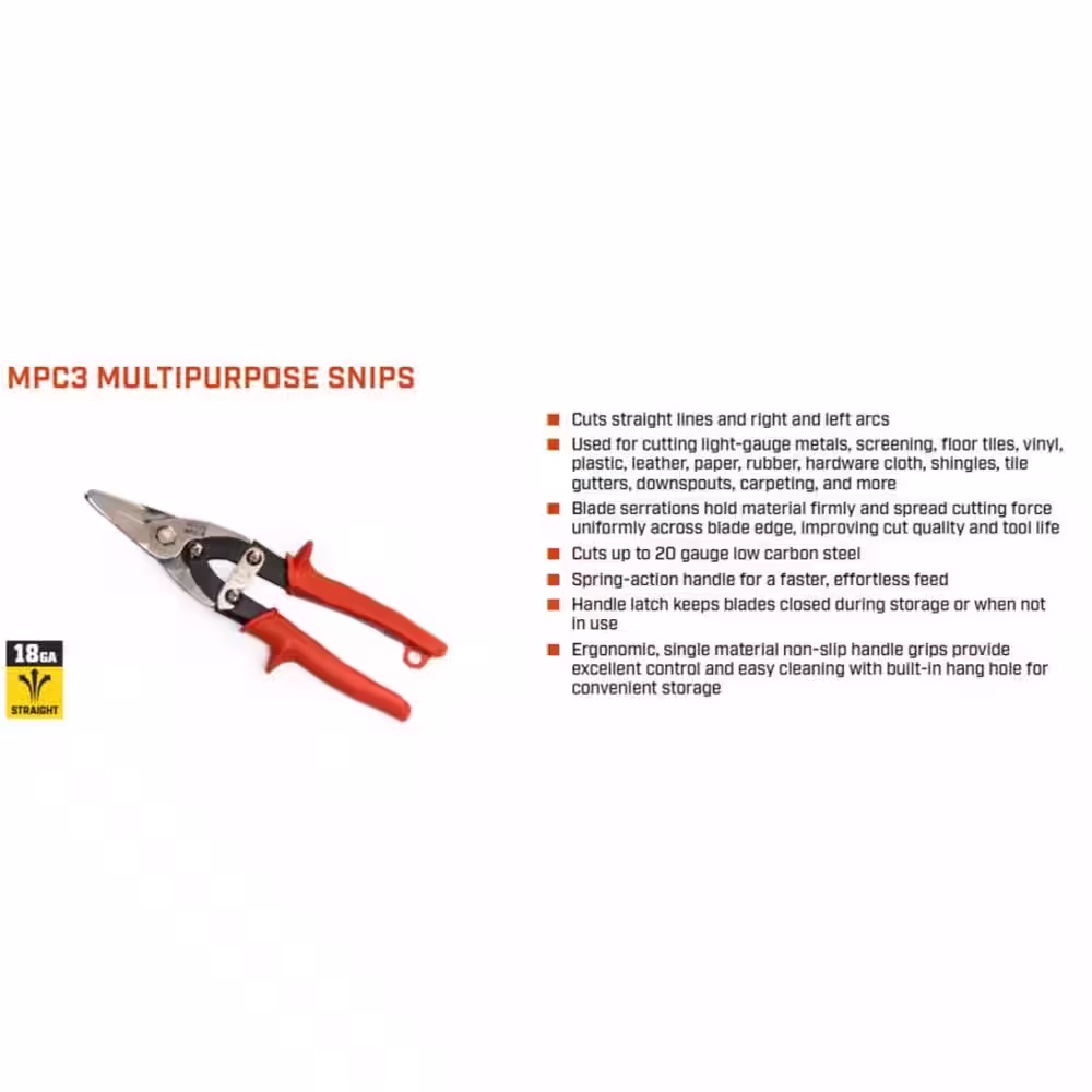 None 9 in. Multi-Purpose Snips