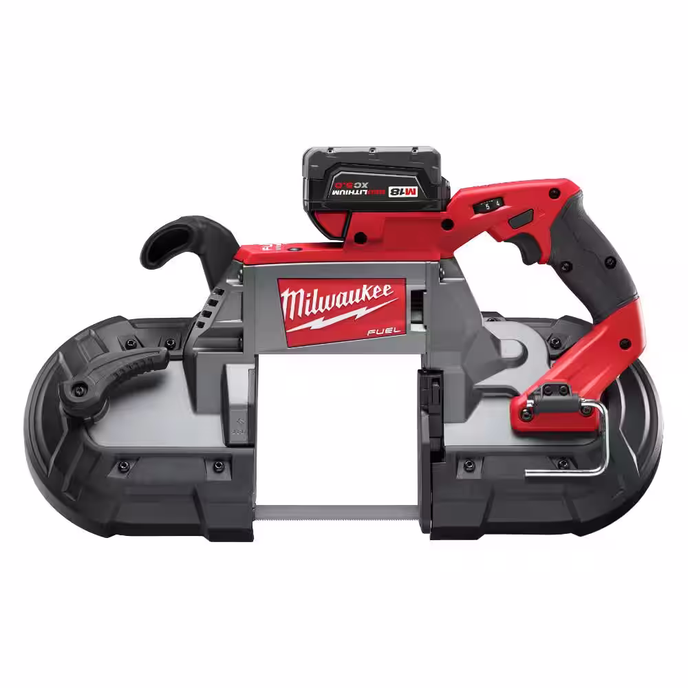 Milwaukee M18 18-Volt Lithium-Ion Brushless FORCE LOGIC Press Tool Kit w/ 1/2 in. - 2 in. Jaws Kit w/ Bandsaw and 5.0Ah Battery