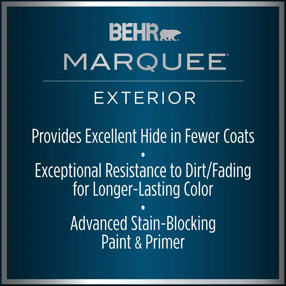 BEHR MARQUEE 1 gal. #QE-30 Keystone Satin Enamel Exterior Paint & Primer