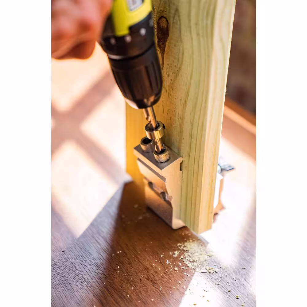 General Tools 76-Piece Aluminum Pocket Hole Jig Kit with Pocket Screws Dowels and Storage Case