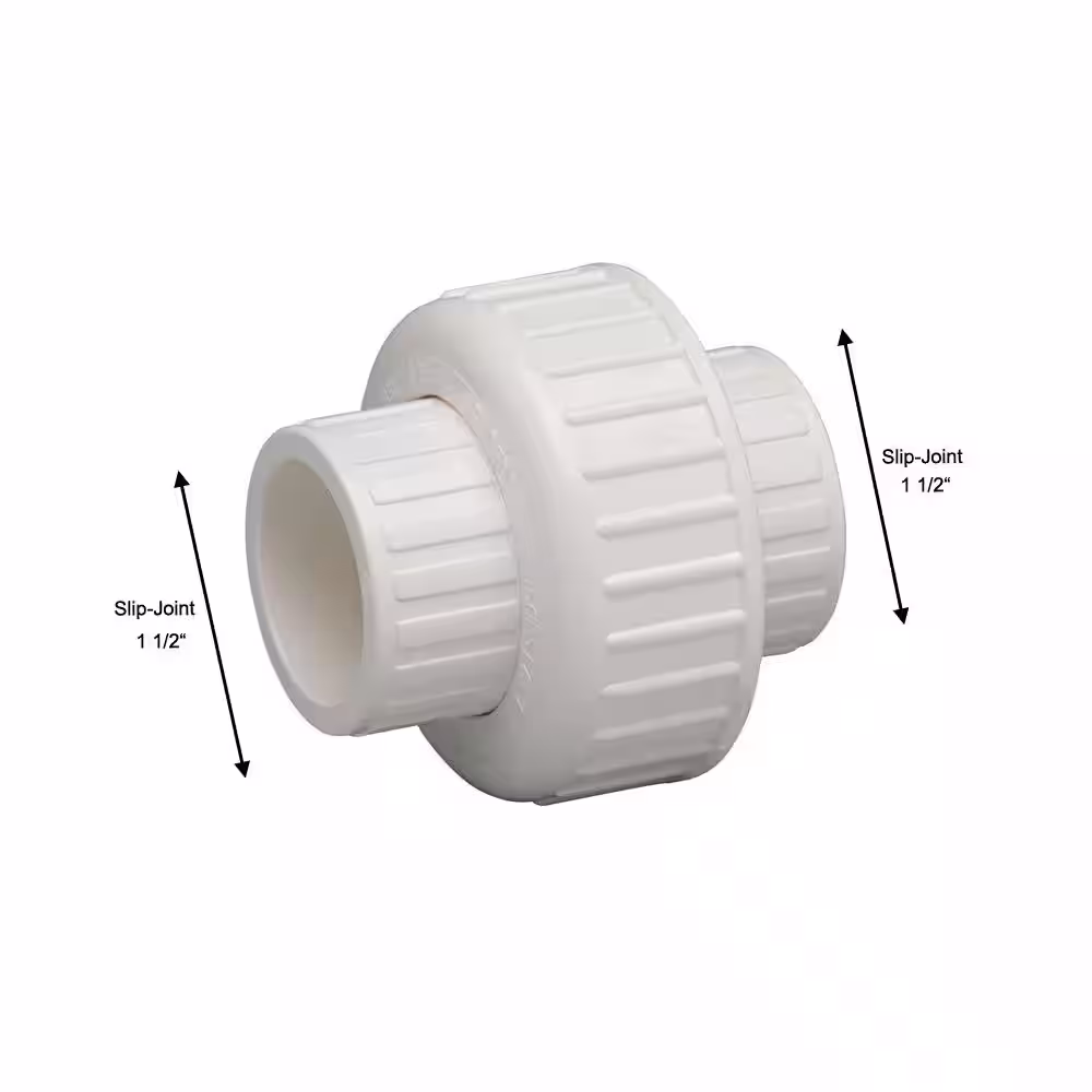Homewerks Worldwide 1-1/2 in. Solvent x 1-1/2 in. Solvent PVC Union