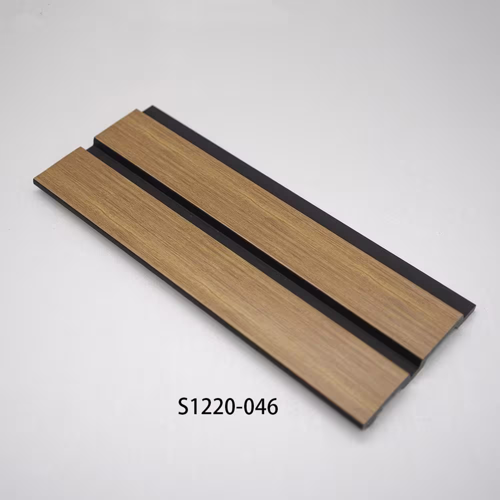Ejoy 94.5 in. x 4.8 in. x 0.5 in. Acoustic Vinyl Wall Cladding Siding Panel (Set of 6-Piece)