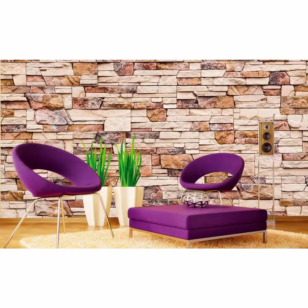 Dimex Glam Stone Wall Farm and Country Wall Mural