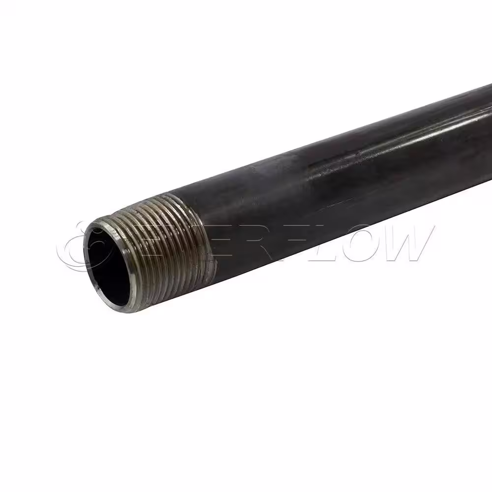 The Plumber's Choice 1-1/2 in. x 72 in. Black Steel Pipe