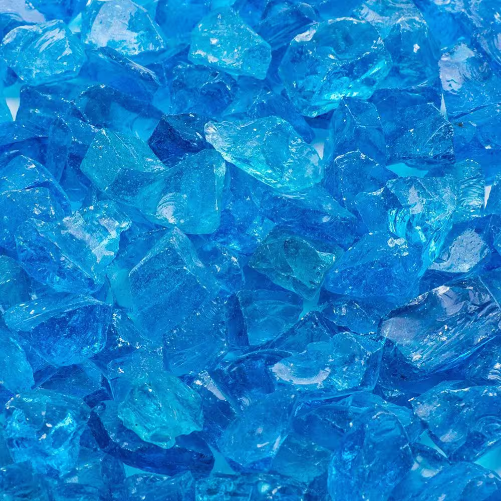Margo Garden Products 1/2 in. 10 lb. Medium Turquoise Landscape Fire Glass
