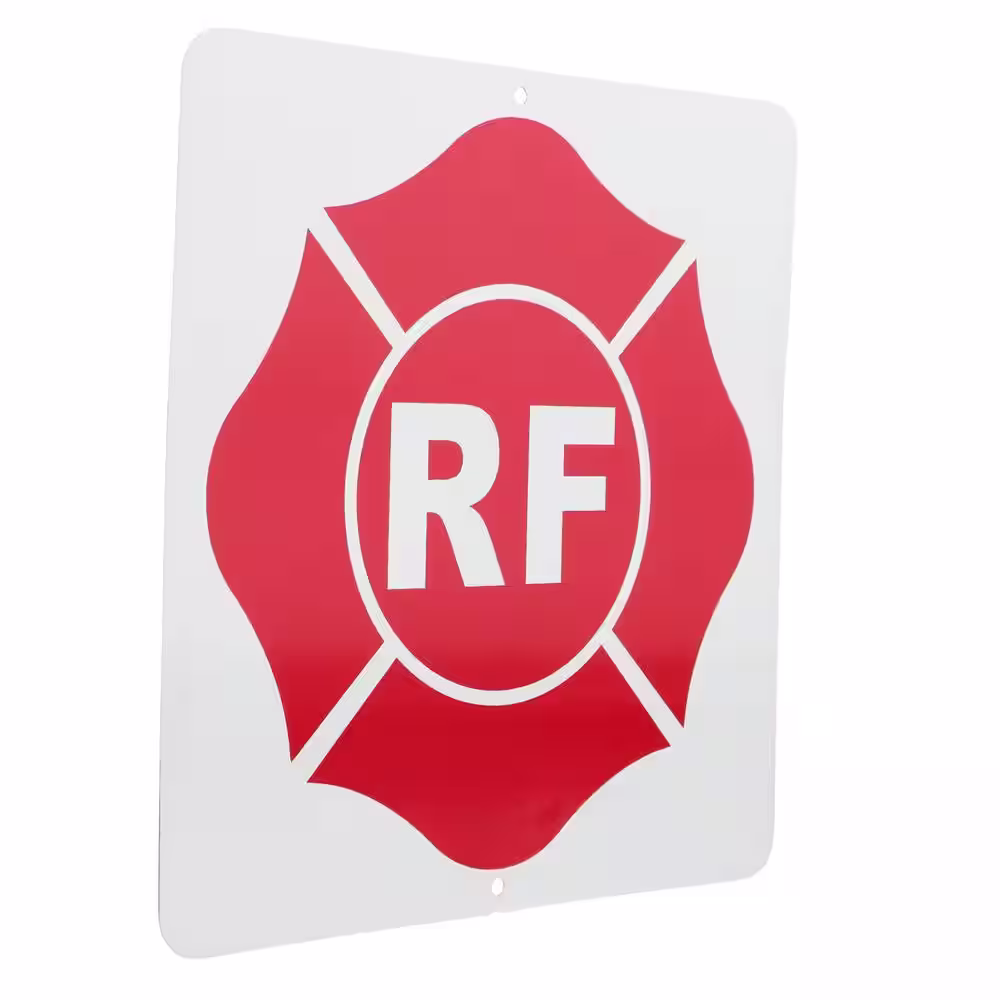 Everbilt 9 in. x 9 in. Roof Truss Aluminum RF-Sign