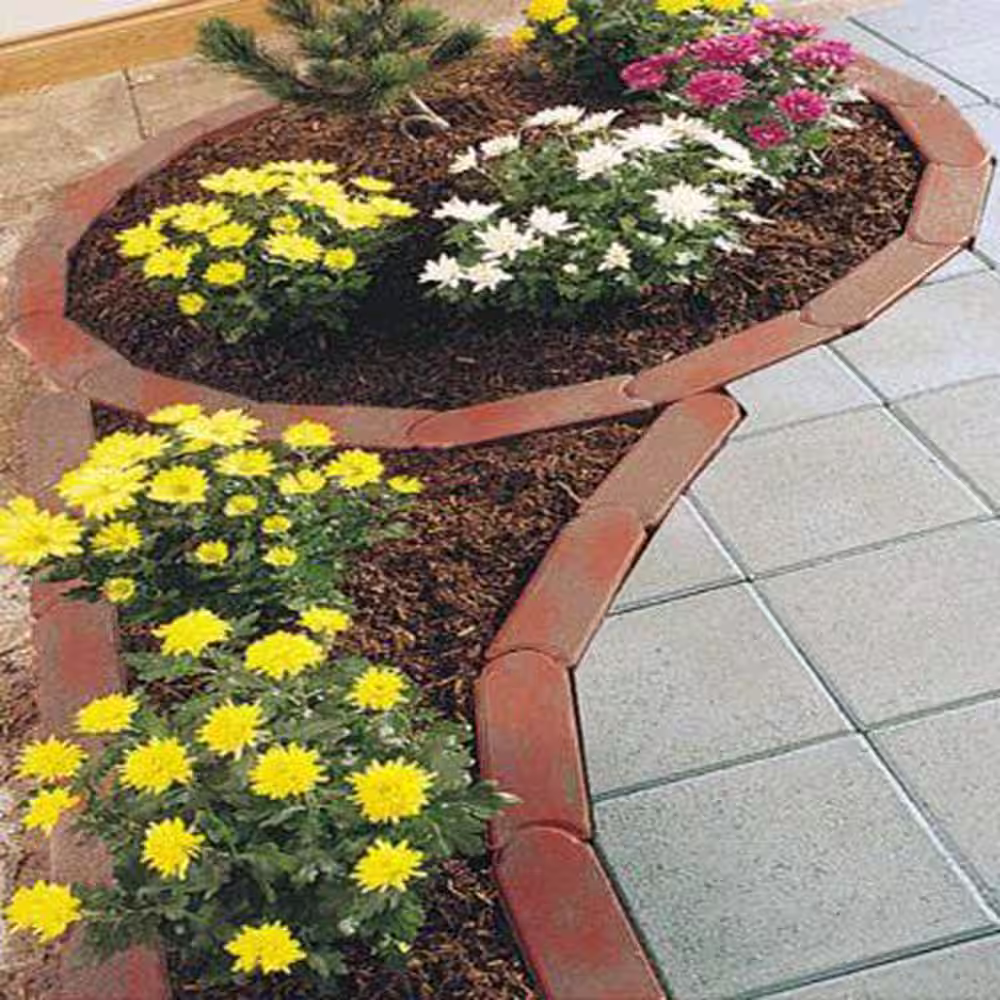 Oldcastle Edgestone 11.75 in. x 4 in. x 3 in. Red/Charcoal Concrete Edging (288-Piece Pallet)