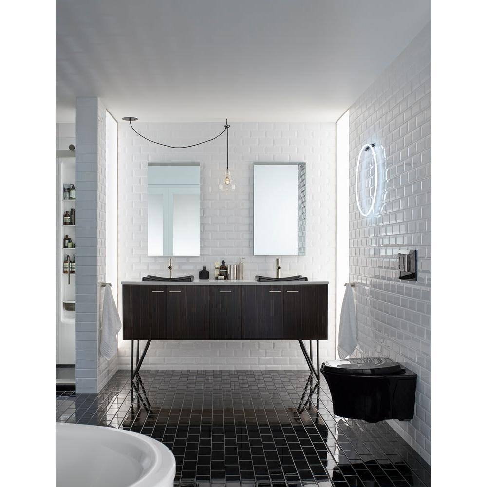 KOHLER Veil Flush Actuator Plate in Black Black
