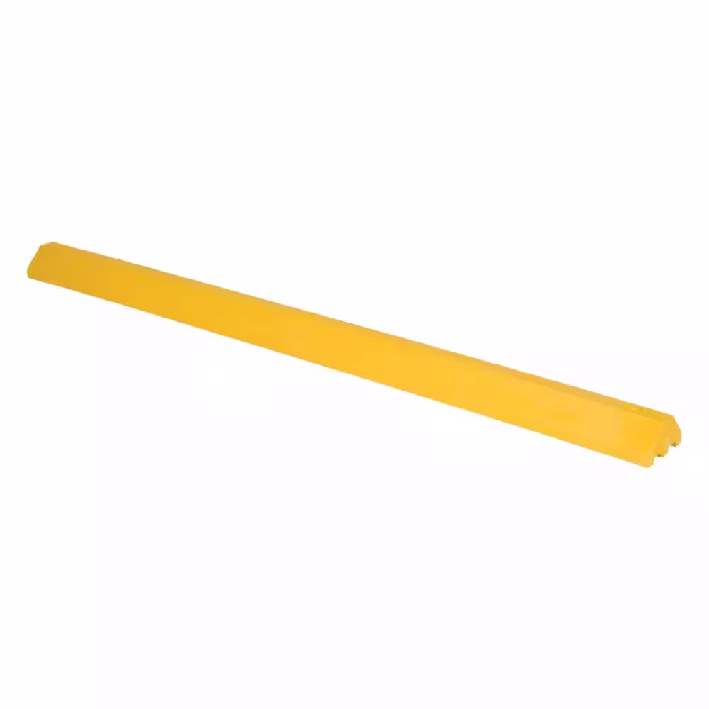 Vestil 72 in. Recycled Yellow Plastic Car Stop